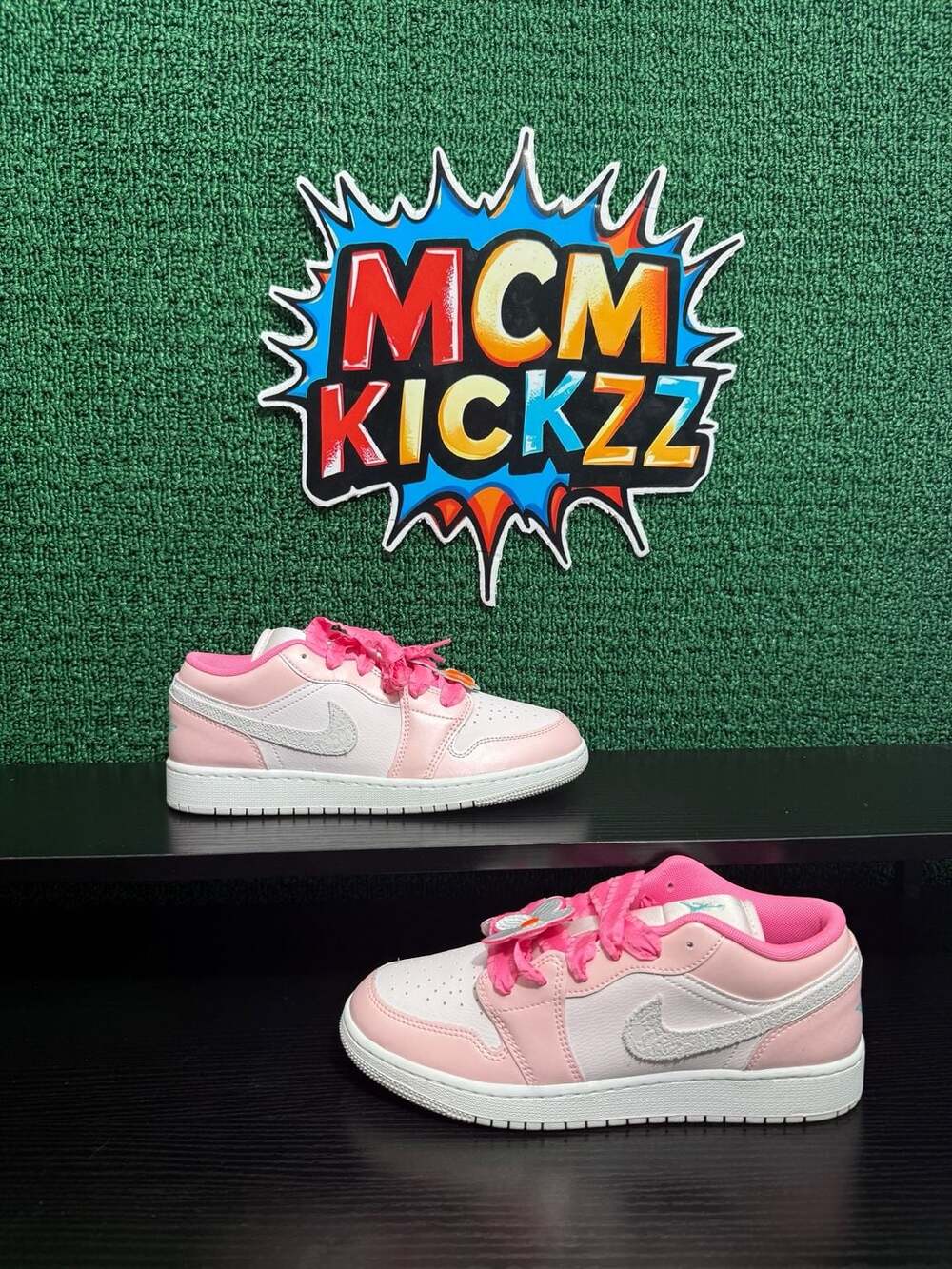 Nike Air Jordan 1 Low SE GS Pink Bloom/Pink Glow Youth Size 7/8.5W Brand New